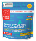 Good To-Go Cuban Style Rice package with blue and red design