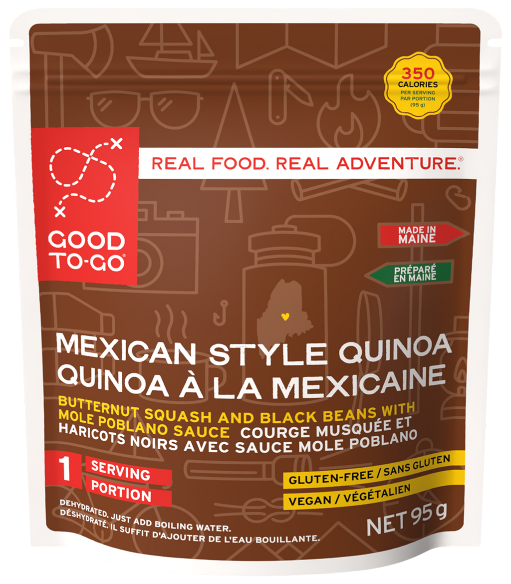 Good To-Go Mexican Style Quinoa package on a white background