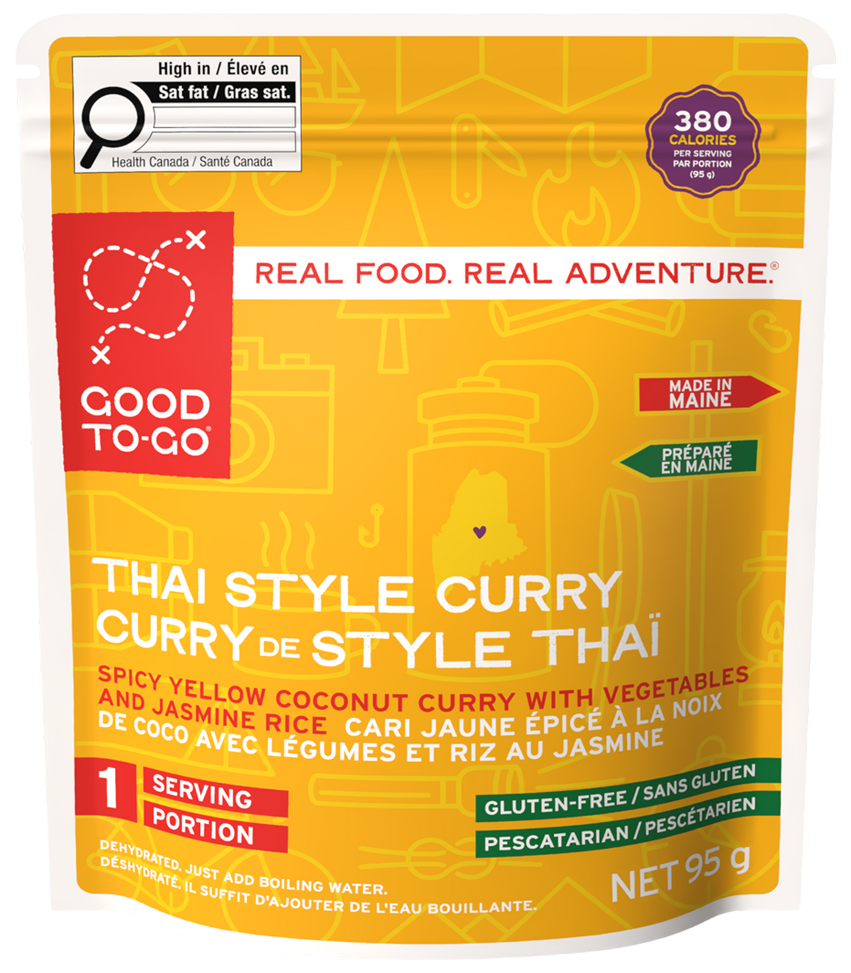 Good To-Go Thai Style Curry package on a white background